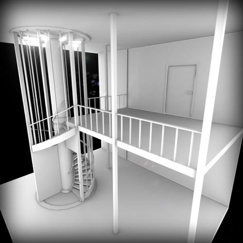 Spiral Staircase Caged AO preview image